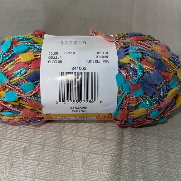 1 Skein Discontinued Patons Evita Multicolor Yarn Color Paradise - Picture 2 of 3